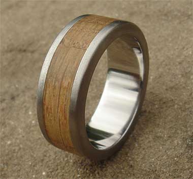 Size P 1/2 Wooden Wedding Ring