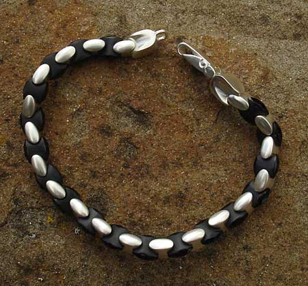 Yin and yang designer bracelet